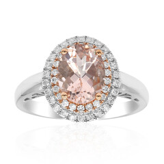 10K AAA Morganite Gold Ring