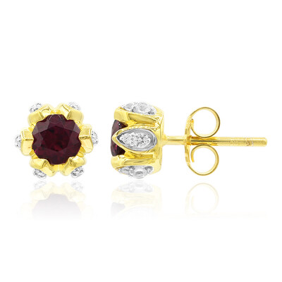 Rhodolite Silver Earrings (Remy Rotenier)