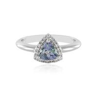 Unheated Tanzanite Silver Ring