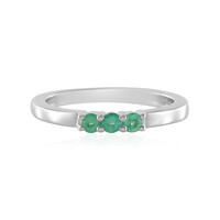 Ethiopian Emerald Silver Ring