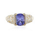 14K AAA Tanzanite Gold Ring (de Melo)