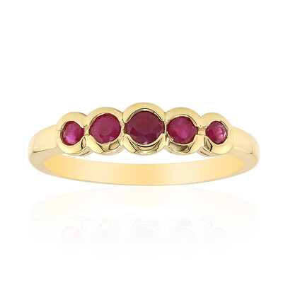 Ruby Silver Ring