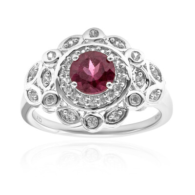 Rhodolite Silver Ring