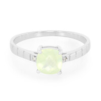 Prehnite Silver Ring