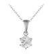 White Topaz Silver Necklace