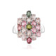 Fancy Tourmaline Silver Ring