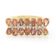 10K Unheated Padparadscha Sapphire Gold Ring