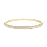 Zircon Silver Bangle