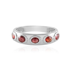 Tanzanian Ruby Silver Ring