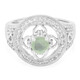 Prehnite Silver Ring