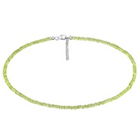 Peridot Silver Necklace