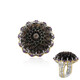 Black Mother of Pearl Silver Ring (Gems en Vogue)