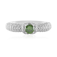 14K I1 Green Diamond Gold Ring (de Melo)