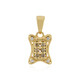 I3 Champagne Diamond Silver Pendant