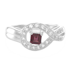 Rhodolite Silver Ring