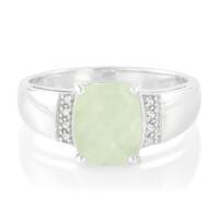 Prehnite Silver Ring