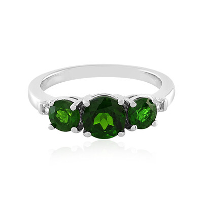 Russian Diopside Silver Ring