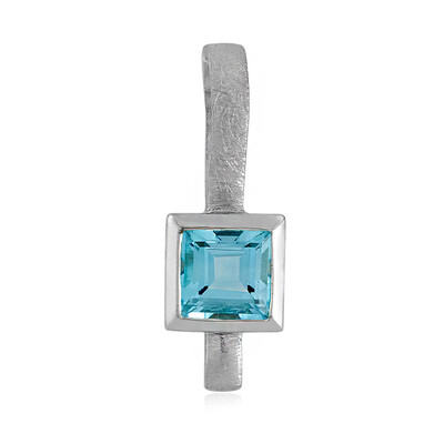 Sky Blue Topaz Silver Pendant (MONOSONO COLLECTION)