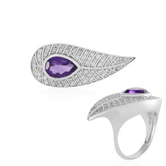 Amethyst Silver Ring (de Melo)