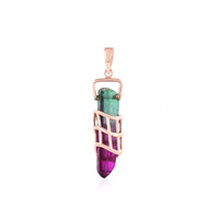 Bi Colour Quartz Silver Pendant