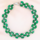 Zambian Emerald Silver Bracelet