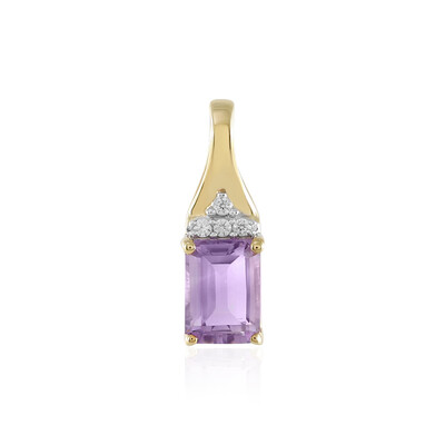 Rose de France Amethyst Silver Pendant