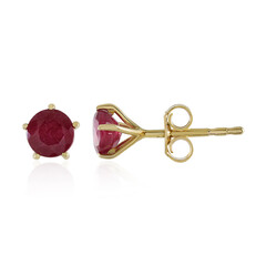 Madagascar Ruby Silver Earrings