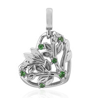 Tsavorite Silver Charm