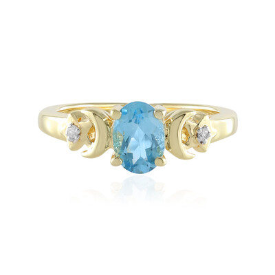 Swiss Blue Topaz Silver Ring