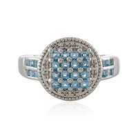 Swiss Blue Topaz Silver Ring