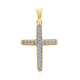 9K SI1 (G) Diamond Gold Pendant (Annette)