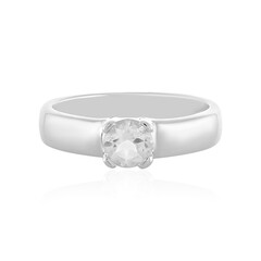 White Topaz Silver Ring