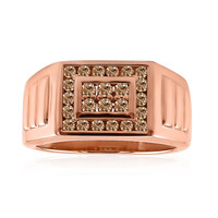 9K SI1 Argyle Rose De France Diamond Gold Ring