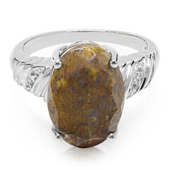 Dinosaur Bone Silver Ring