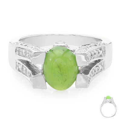 Imperial Chrysoprase Silver Ring