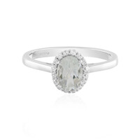 White Topaz Silver Ring