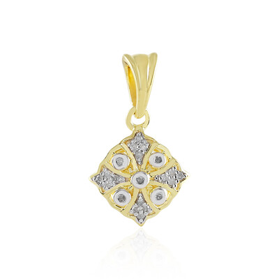 I2 (I) Diamond Silver Pendant