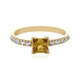 9K Yellow Zircon Gold Ring (Adela Gold)