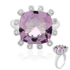 Rose de France Amethyst Silver Ring