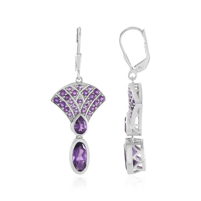 Amethyst Silver Earrings (KM by Juwelo)