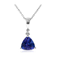 10K AAA Tanzanite Gold Necklace