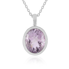 Rose de France Amethyst Silver Necklace