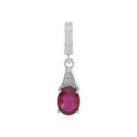 Bemainty Ruby Silver Pendant