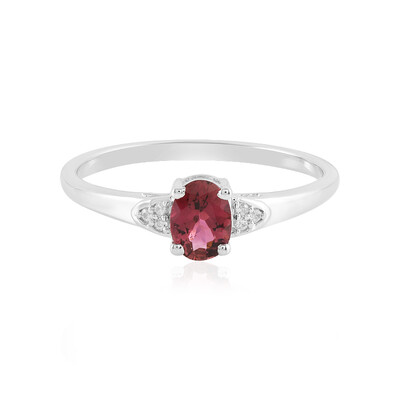 Brazilian Pink Tourmaline Silver Ring