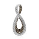 I2 Champagne Diamond Silver Pendant