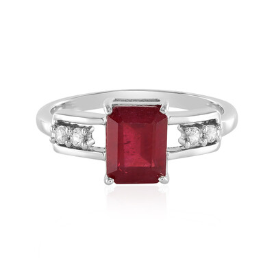 Bemainty Ruby Silver Ring