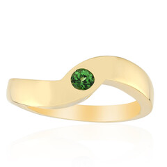 9K AAA Kenya Tsavorite Gold Ring