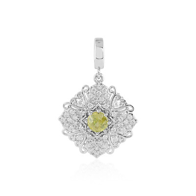 Sphene Silver Pendant