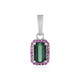 Benedito Green Tourmaline Silver Pendant