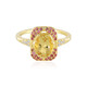 Yellow Beryl Silver Ring